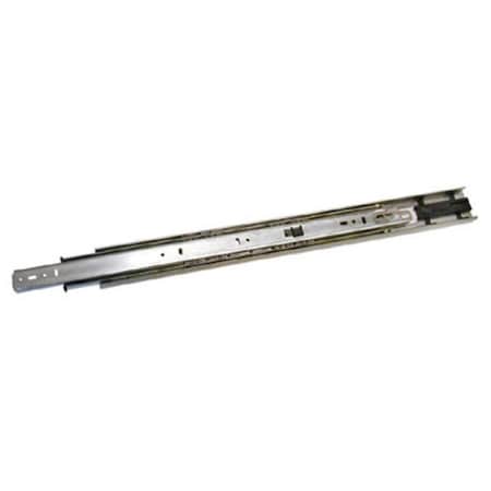 Knape & Vogt 16 In. Self-Closing Full Extension With Overtravel Drawer Slide - Anochrome